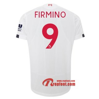 Maillot Liverpool FC No.9 Firmino Blanc Exterieur 2019 2020 Nouveau