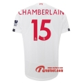 Maillot Liverpool FC No.15 Chamberlain Blanc Exterieur 2019 2020 Nouveau