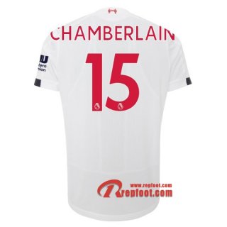 Maillot Liverpool FC No.15 Chamberlain Blanc Exterieur 2019 2020 Nouveau