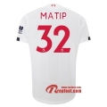 Maillot Liverpool FC No.32 Matip Blanc Exterieur 2019 2020 Nouveau