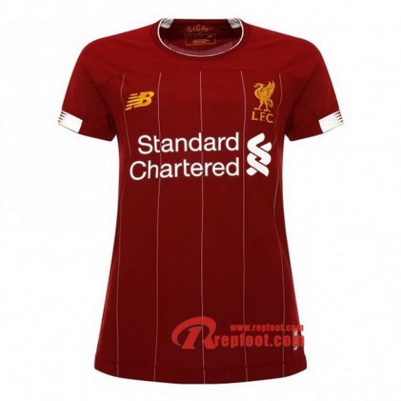 Maillot Du Liverpool FC Femme Rouge Domicile 2019 2020 Nouveau