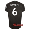 Maillot Liverpool FC No.6 Lovren Noir Third 2019 2020 Nouveau