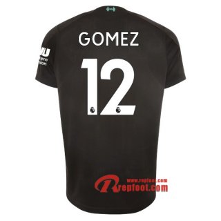 Maillot Liverpool FC No.12 Gomez Noir Third 2019 2020 Nouveau