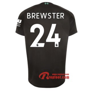 Maillot Liverpool FC No.24 Brewster Noir Third 2019 2020 Nouveau