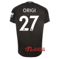 Maillot Liverpool FC No.27 Origi Noir Third 2019 2020 Nouveau