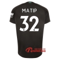 Maillot Liverpool FC No.32 Matip Noir Third 2019 2020 Nouveau