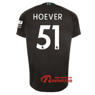 Maillot Liverpool FC No.51 Hoever Noir Third 2019 2020 Nouveau