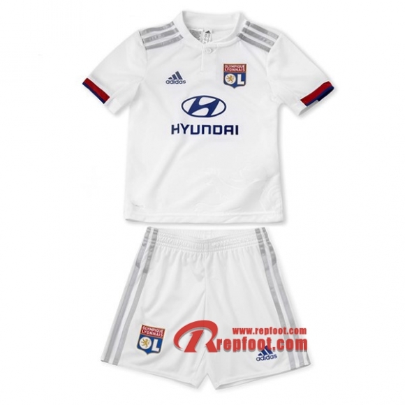 Ensemble Maillot De Olympique Lyon Enfant Blanc Domicile 2019 2020 Nouveau