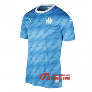 Maillot Olympique De Marseille Bleu Clair Exterieur 2019 2020 Nouveau