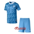 Ensemble Maillot De Olympique Marseille Enfant Bleu Exterieur 2019 2020 Nouveau