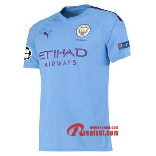 Maillot Manchester City Bleu Domicile 2019 2020 Nouveau