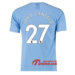 Maillot Manchester City No.27 Cancelo Bleu Domicile 2019 2020 Nouveau