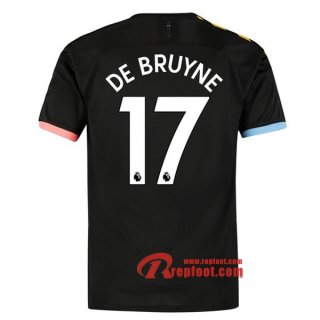 Maillot Manchester City No.17 De Bruyne Noir Exterieur 2019 2020 Nouveau