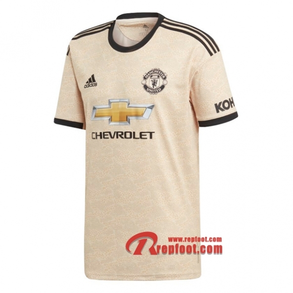 Maillot Manchester United Jaune Exterieur 2019 2020 Nouveau