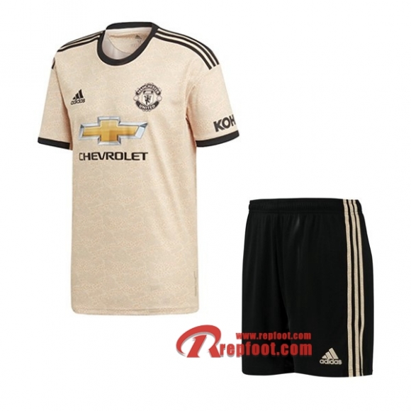 Ensemble Maillot De Manchester United Enfant Orange Exterieur 2019 2020 Nouveau