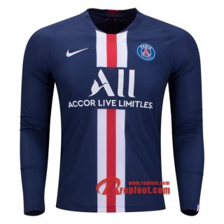 Maillot De Foot PSG Paris Saint Germain Manches Longues Bleu Domicile 2019 2020 Nouveau