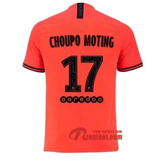 Maillot PSG Paris Saint Germain Jordan No.17 Choupo Moting Orange Exterieur 2019 2020 Nouveau