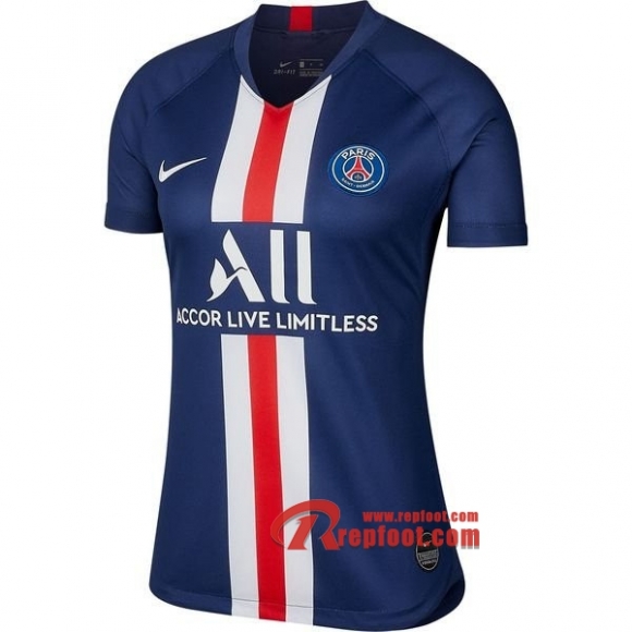 Maillot Du PSG Paris Saint Germain Femme Bleu Domicile 2019 2020 Nouveau