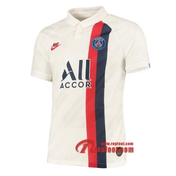 Maillot PSG Paris Saint Germain Blanc Third 2019 2020 Nouveau