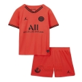 Ensemble Maillot De PSG Paris Saint Germain Enfant Orange Exterieur 2019 2020 Nouveau