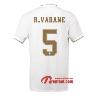 Maillot Real Madrid No.5 Varane Blanc Domicile 2019 2020 Nouveau
