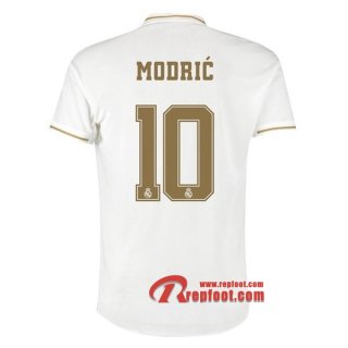 Maillot Real Madrid No.10 Modric Blanc Domicile 2019 2020 Nouveau