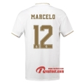Maillot Real Madrid No.12 Marcelo Blanc Domicile 2019 2020 Nouveau