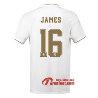 Maillot Real Madrid No.16 James Blanc Domicile 2019 2020 Nouveau