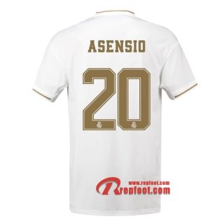 Maillot Real Madrid No.20 Asensio Blanc Domicile 2019 2020 Nouveau