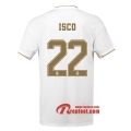 Maillot Real Madrid No.22 Isco Blanc Domicile 2019 2020 Nouveau