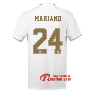 Maillot Real Madrid No.24 Mariano Blanc Domicile 2019 2020 Nouveau