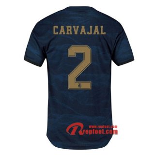 Maillot Real Madrid No.2 Carvajal Bleu Exterieur 2019 2020 Nouveau