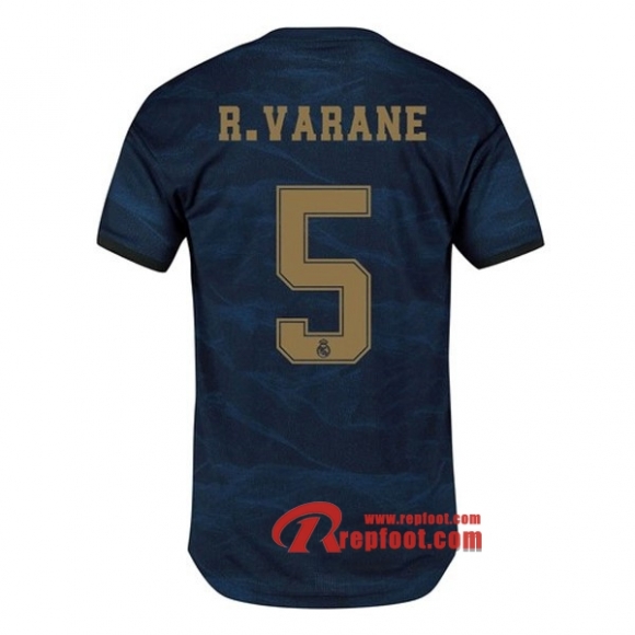 Maillot Real Madrid No.5 Varane Bleu Exterieur 2019 2020 Nouveau Maillot Real Madrid No.5 Varane Bleu Exterieur 2019 2020 Nouveau