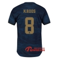 Maillot Real Madrid No.8 Kroos Bleu Exterieur 2019 2020 Nouveau