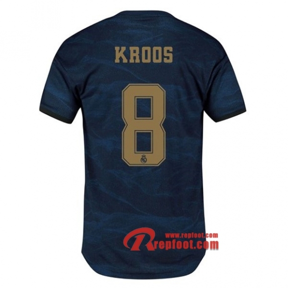 Maillot Real Madrid No.8 Kroos Bleu Exterieur 2019 2020 Nouveau