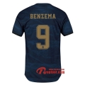 Maillot Real Madrid No.9 Benzema Bleu Exterieur 2019 2020 Nouveau