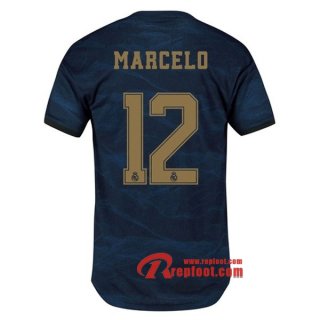 Maillot Real Madrid No.12 Marcelo Bleu Exterieur 2019 2020 Nouveau