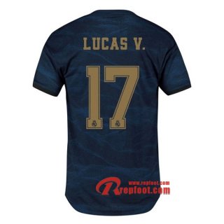 Maillot Real Madrid No.17 Lucas V. Bleu Exterieur 2019 2020 Nouveau