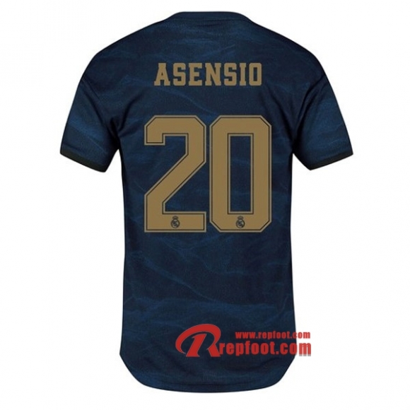 Maillot Real Madrid No.20 Asensio Bleu Exterieur 2019 2020 Nouveau