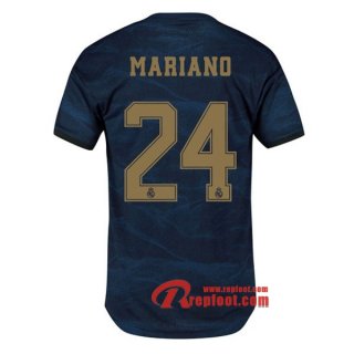 Maillot Real Madrid No.24 Mariano Bleu Exterieur 2019 2020 Nouveau