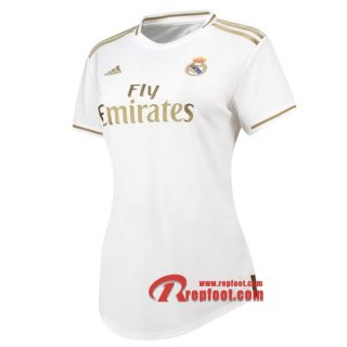 Maillot Du Real Madrid Femme Blanc Domicile 2019 2020 Nouveau