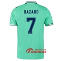 Maillot Real Madrid No.7 Hazard Vert Third 2019 2020 Nouveau