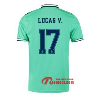 Maillot Real Madrid No.17 Lucas V. Vert Third 2019 2020 Nouveau