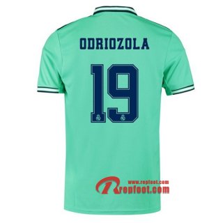 Maillot Real Madrid No.19 Odriozola Vert Third 2019 2020 Nouveau