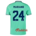 Maillot Real Madrid No.24 Mariano Vert Third 2019 2020 Nouveau
