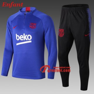 Ensemble Survetement De FC Barcelone Enfant Beko Bleu 2019/2020 Nouveau