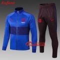 Ensemble Veste Survetement De FC Barcelone Enfant Bleu 2019/2020 Nouveau Ensemble Veste Survetement De FC Barcelone Enfant Bleu 2019/2020 Nouveau