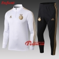 Ensemble Veste Survetement De Algerie Enfant Blanc 2019/2020 Nouveau