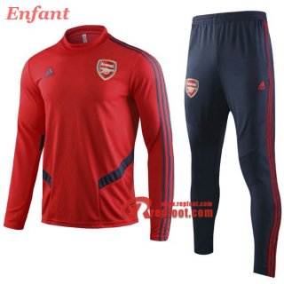 Ensemble Survetement De FC Arsenal Enfant Rouge 2019/2020 Nouveau