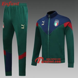 Nouveau Ensemble Veste Survetement De Italie Enfant Italie Vert 2019/2020 :Site Fiable | Repfoot